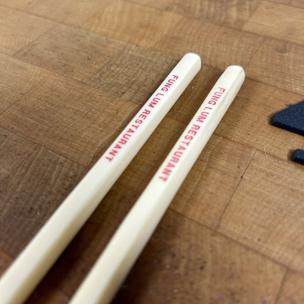 Fung Lum Restaurant California Chinese Chopsticks Vintage Memorabilia